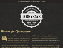 Tablet Screenshot of jerrysays.com